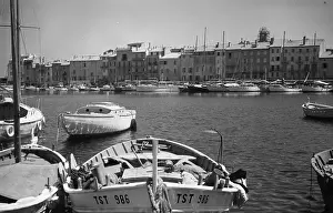 Water Transp Prints: French Marina