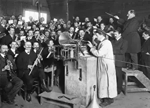 Machine Prints: French Musicians At A Recording Session