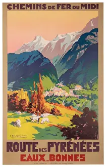 Gado Posters Prints: French Pyrenees By Rail Poster