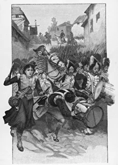 Representing Gallery: French Soldiers Charge In Battle Of Ligny