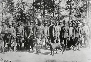 Messenger Prints: French Soldiers Training Messenger Dogs