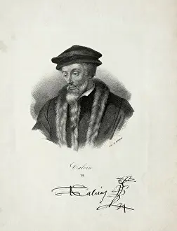 Theologian Prints: French Theologian John Calvin