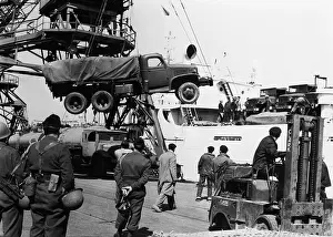 Algiers Prints: French Troops Arriving With Vehicles Due to Unrest