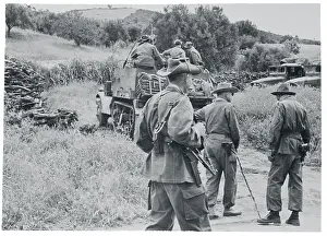French Troops Boarding a Scout Car