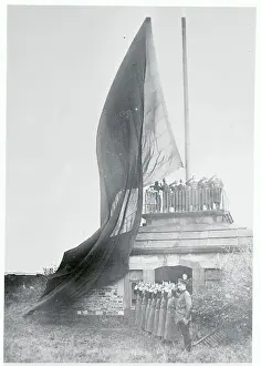 French Troops With German Flag During Evacuation