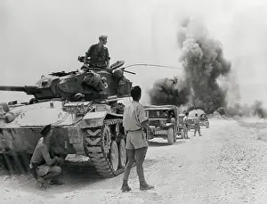 Hanoi Prints: French Troops Look Back at Burning Bridge, Hanoi