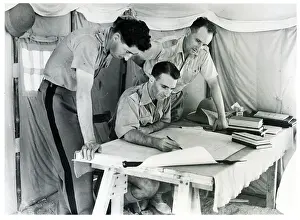 Northern Africa Prints: French Unit Commander In Conference