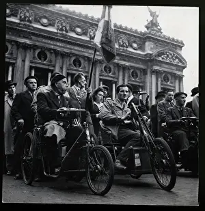 Disabled Prints: French War Invalids in Motorized Vehicle