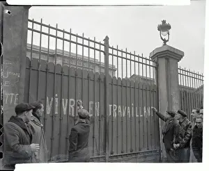 French Workers Protesting Against Striking