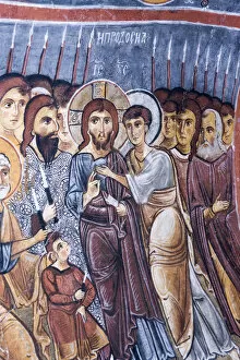 Images Dated 19th March 2008: Fresco of Jesus Christ with his apostles