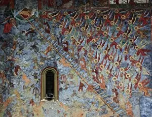 Areas Collection: Fresco painting Ladder to Heaven, The Sucevita Monastery, Manastirea Sucevita