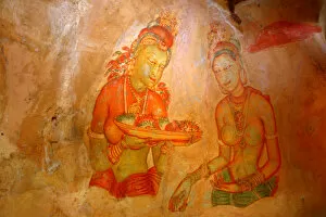 Images Dated 27th January 2009: Fresco of the Sigiriya Damsels