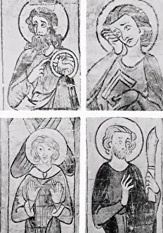 Lubeck Prints: Frescoes on the Wall at St. Mary's Church