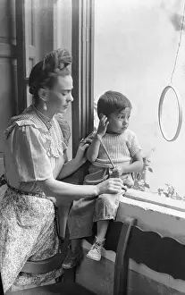 Frida Kahlo Holding Little Boy
