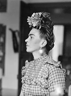 Frida Kahlo Wearing Exquisite Hat