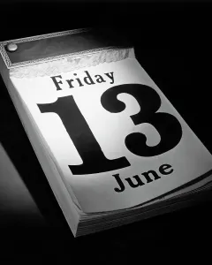 friday 13th page desk calendar