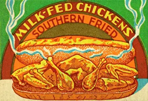 4 21 16 Heimann Prints: Fried chicken and bread