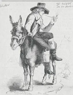 Friedrich Schiller Prints: Friedrich Schiller Riding Donkey