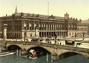 Bridges Prints: Friedrichbruecke and the Stock Exchange in Berlin