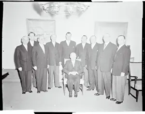 Dusseldorf Prints: Fritz Steinhoff Posing with His Cabinet