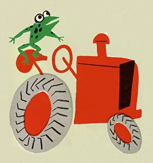 Rural Gallery: Frog on a Tractor