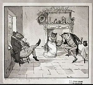Nursery Rhyme Prints: Froggy Would a-Wooing Go