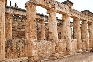 Hierapolis Prints: Frontinus street - The main thoroughfare of Hierap