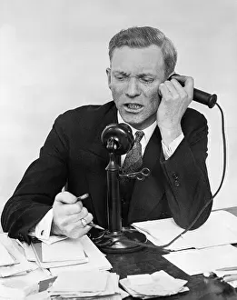 Frustration Prints: Frustrated Telephone Operator