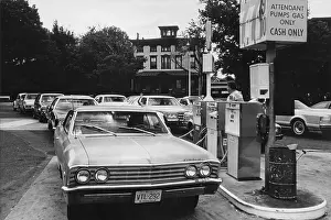 Waiting In Line Prints: US Fuel Crisis