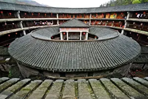 Fujian Province Prints: Fujian Tulou in World Heritage site