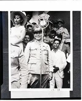 Fulgencio Batista Gives Radio Address