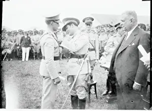 Fulgencio Batista Pinning Wings on Pilot Recruit