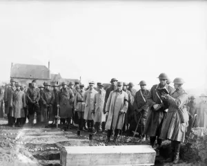 Coffin Prints: Funeral of American Officer in WWI