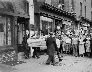 Coffin Prints: Funeral of Mrs. Jack Legs Diamond