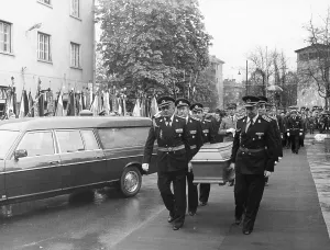 Yugoslavia Prints: Funeral Procession for Yugoslavian President Josif Broz Tito