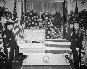 Assassination Prints: Funeral Service for Leslie Coffelt