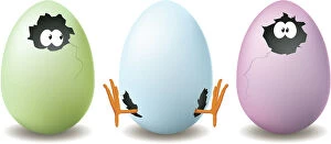 Season Gallery: Funny Egg Illustration