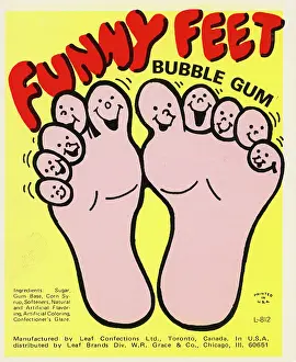 Funny Feet Bubble Gum