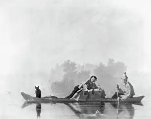 Fur Traders Descending the Missouri by George Caleb Bingham