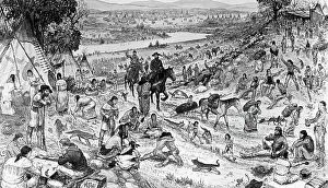 Rockies Prints: Fur Trappers And Traders At Rendez-Vous