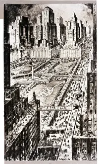 Walkway Prints: Future New York Crowding