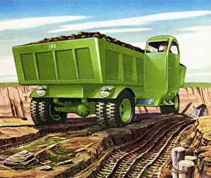 Trucking Prints: Futuristic Dump Truck