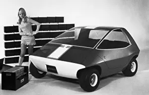Prototype Prints: Futuristic Electric Car Prototype for 1967