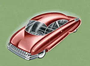 Futuristic Red Car