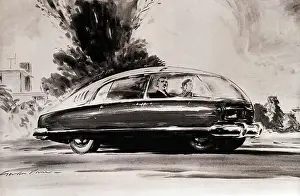 Streamlined Prints: Futuristic Turbocar with Aerodynamic Shape