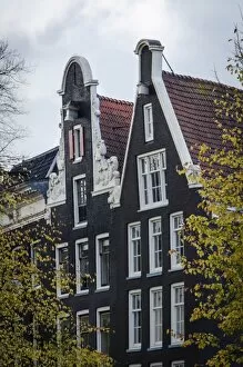 Images Dated 5th November 2016: Gabled Facades of Amsterdams Architecture