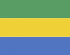 Images Dated 15th February 2019: Gabon Flag