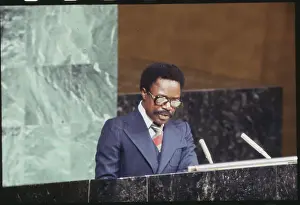 Gabon President Omar Bongo Addresses the United Nations