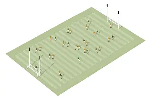 Team Sport Prints: Gaelic football pitch