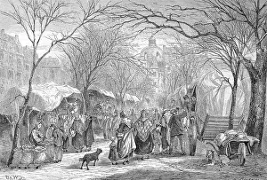 Original Date Prints: The Gaensemarkt is a public square in Berlin